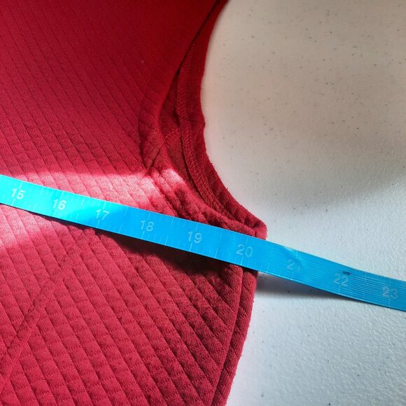 Alfred Dunner Red Quilted Vest Women’s Size 10 Full Zip Sleeveless Jacket - Picture 7 of 8